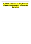 P1&comma; P2&comma; Global Presence&colon; Key Factors & Strategic Complexities of International Operations