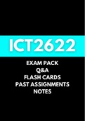 ICT2622 - Exam Pack with Notes and Past Assignments