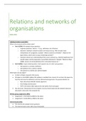 Very extensive and precise summary of Relations And Network Organizations (441057-B-6)