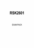 RSK2601 MCQ  EXAM PACK 2022