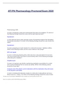 Exam &lpar;elaborations&rpar; ATI PN PharmacologyProctor2022 