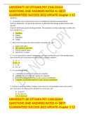 UNIVERSITY OF OTTAWA PSY 2106 EXAM QUESTIONS AND ANSWERS RATED A&plus; BEST GUARANTEED SUCCESS 2022 UPDATE chapter 1-12 