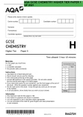 AQA GCSE CHEMISTRY HIGHER TIER PAPER 1 QP 2021