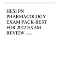 HESI PN PHARMACOLOGY EXAM PACK-BEST FOR 2022 EXAM REVIEW2 VERSIONS