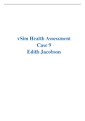 Edith Jacobson Case 9 : Documentation Assignment Guide - Graded A