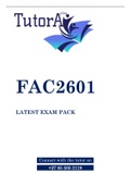 FAC2601 EXAM PACK 2022