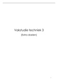 Samenvatting  Vakstudie techniek 3 &lpar;extra doelen&rpar;