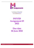 INF1520 Assignment 3 Solutions 2022