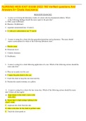 NURSING HESI EXIT EXAM 2022&period;180 Verified questions And Answers A&plus; Grade Assurance&period;