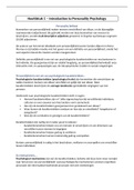 Samenvatting Persoonlijkheidsleer 2022 Boek Personality Psychology H1 t&sol;m 18