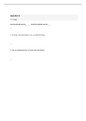BIO 151 Mod Exam 7 &lpar;GRADED A&rpar; Questions and Answer solutins &vert; 100 out of 100 &vert; Guaranteed Pass