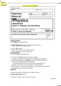 Physics Advanced Unit 4&colon; Physics on the Move Questions answered&period;