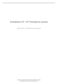 Amitriptyline ATI - ATI Template for practice