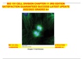 BIO 151 CELL DIVISION CHAPTER 11 3RD EDITION SATISFACTION GUARANTEED SUCCESS LATEST UPDATE 2022&sol;2023 GRADED A&plus; 