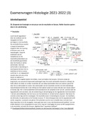 Uitgewerkte vragen Histologie: Ademhalingsstelsel, De Lever, Endocrien systeem en Urinair systeem + tekening (F. De Smet) BMW