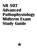 NR 507 Advanced Pathophysiology Midterm Exam Study Guide