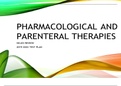 PHARMACOLOGICAL AND PARENTERAL THERAPIES NCLEX REVIEW 2019-2022 - TEST PLAN 