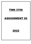 TMN 3706 Assignment 2 2022