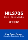 HIL3705 - Exam Questions PACK (2017-2021)