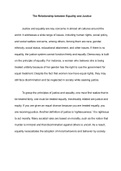 Equality and Justice Essay