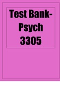 Test Bank-Psych 3305Test Bank-Psych 3305