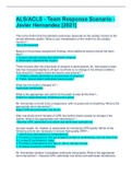 ALS&sol;ACLS - Team Response Scenario - Javier Hernandez &lbrack;2021&rsqb; Questions And Answers&lpar; Complete Best Solution Rated A&rpar;