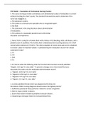 TEST BANK Foundation of Professional Nursing Practice