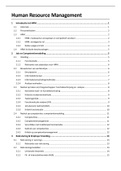 Volledige samenvatting Human Resource Management '21-22