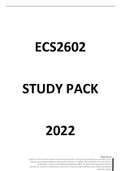 ECS2602 2022 STUDY PACK.