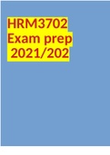 HRM3702 Exam prep 2021/2022