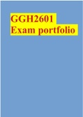 GGH2601 Exam portfolio