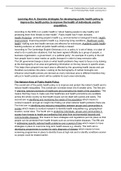 Health and Social Care Promoting Public Health &lpar;Unit 8&rpar;