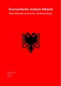 OE32 Internationale Economie (Cijfer 7.2) Landenanalyse Albanië Business Studies Inholland Jaar 2