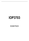 IOP3703 EXAM PACK 2022