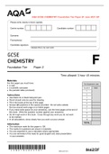 AQA GCSE CHEMISTRY Foundation Tier Paper 2F June 2021 QP