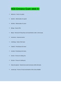 HESI Entrance Exam rated A&plus;