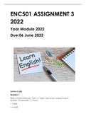 ENC1501 ASSIGNMENT 3 2022 &lpar;Answers&rpar;