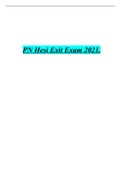 PN Hesi Exit Exam 2021 with Answers