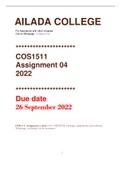 COS1511 Assignments [3&4]  2022