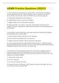 ASWB Practice Questions 2022&sol;23