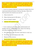 2022 LATEST UPDATE UNIVERSITY OF SOUTH ASIA&comma; LAHORE - CAMPUS 1NURS SFS COMP PREDICTOR B EXAM QUESTIONS AND ANSWERS TOP RANKED A&plus; BEST DEFINITE SUCCESS 