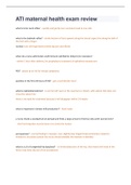 ATI maternal health exam review