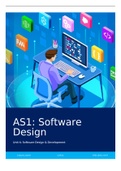 BTEC Level 3 in IT YEAR 2 - Unit 6 - Software Design and Development - ASSIGNMENT 1 AND 2 (P1, P2, P3, P4, P5, P6, M1, M2, D1)