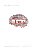 Portfolio-opdracht 1.1 Advies over stress