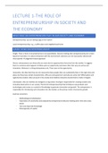 Economics of Entrepreneurship USE: Lecture notes 2021-2022