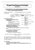 Samenvatting Examen Organisatiepsychologie - Toegepaste Psychologie VIVES Kortrijk