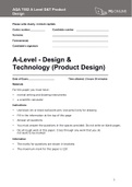 AQA A-Level - Design & Technology &lpar;Product Design&rpar;2020 QUESTION PAPER&sol;AQA 7552 A Level D&T Product Design SeriesB - Paper 1 Technical principles