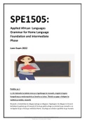 SPE1505 Assignment 3 2022 &lpar;EXAM PORTFOLIO&rpar;