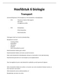 samenvatting biologie hoofdstuk 6 transport
