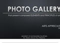 Photo Gallery showing the Elements & Principles of Art